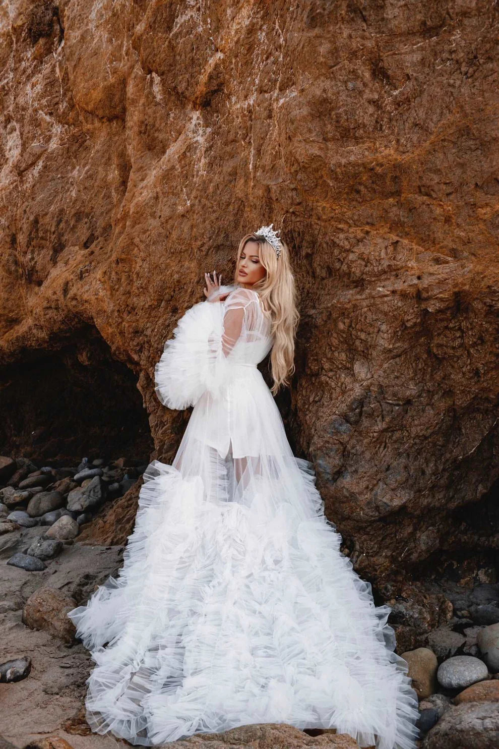 Kelsey Tulle Bridal Robe